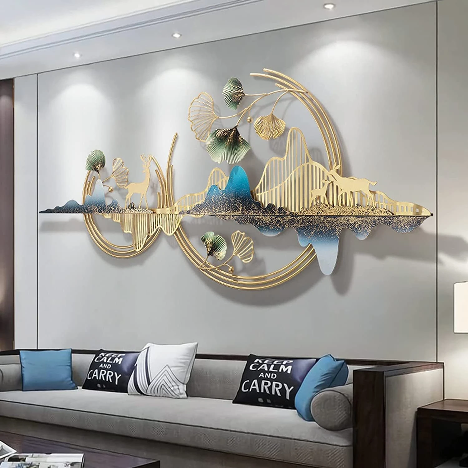 decorative metal wall art piece - Image 13