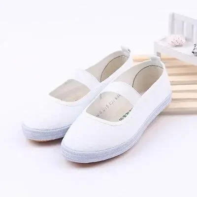 school ladies shoes white color - Image 7