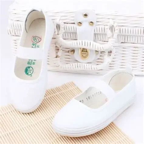 school ladies shoes white color