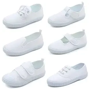 school ladies shoes white color - Image 12