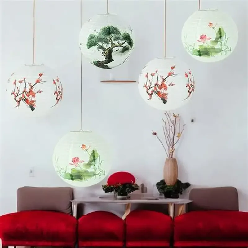 Chinese-inspired dining room interior. - Image 9