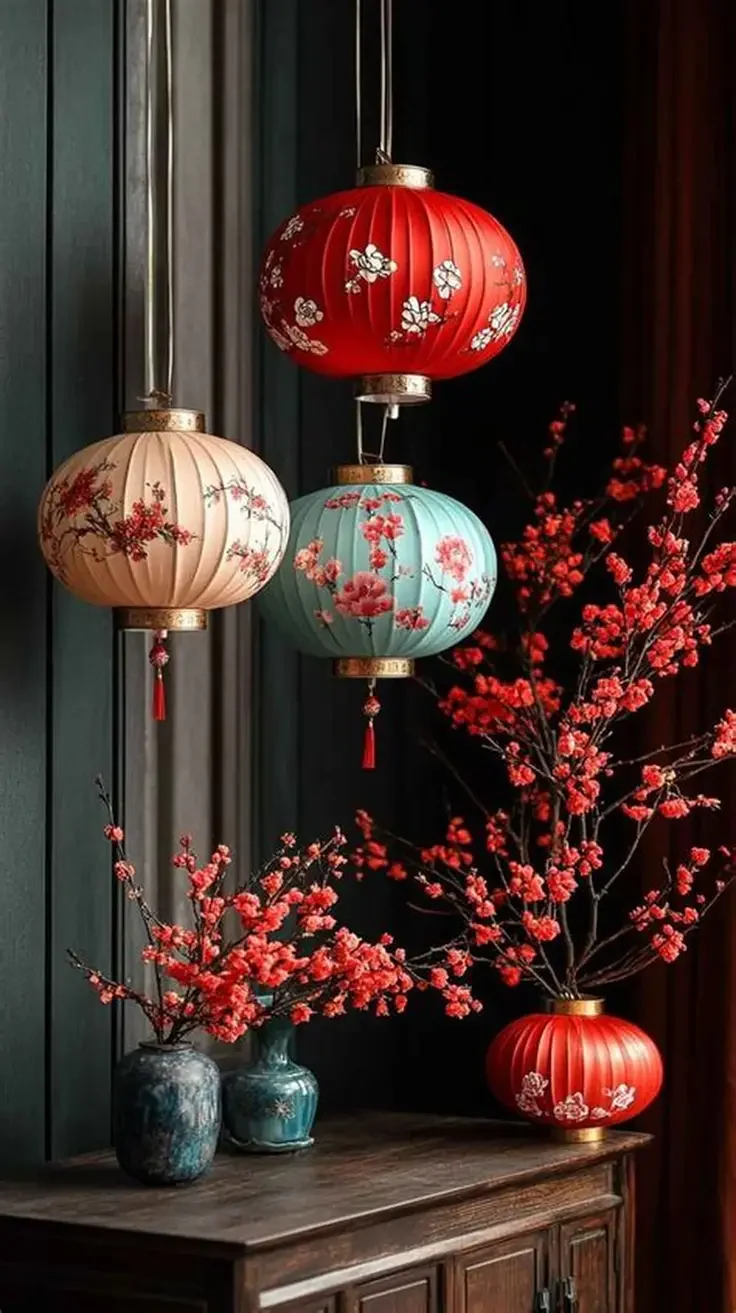 Chinese-inspired dining room interior. - Image 7