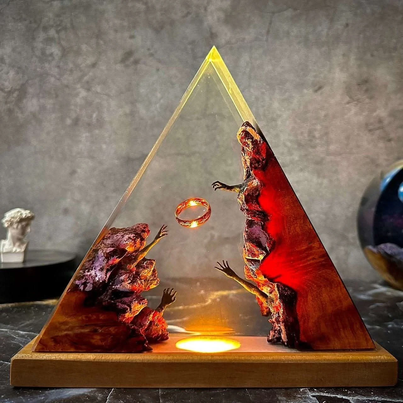 Resin art LED sculpture - Image 2