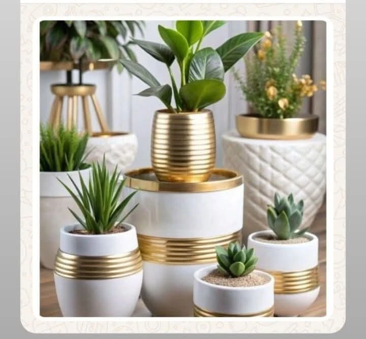 Modern decorative planter set with an elegant luxury finish ๐ฟ