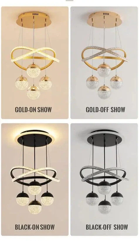 modern luxury LED pendant chandelier