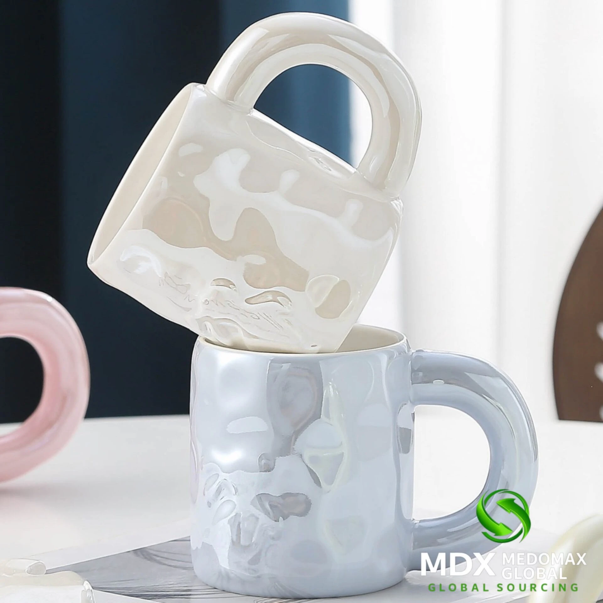 Creative Irregular Ceramic Mug | Handmade Coffee Cup | Modern Drinkware Mug - Image 12