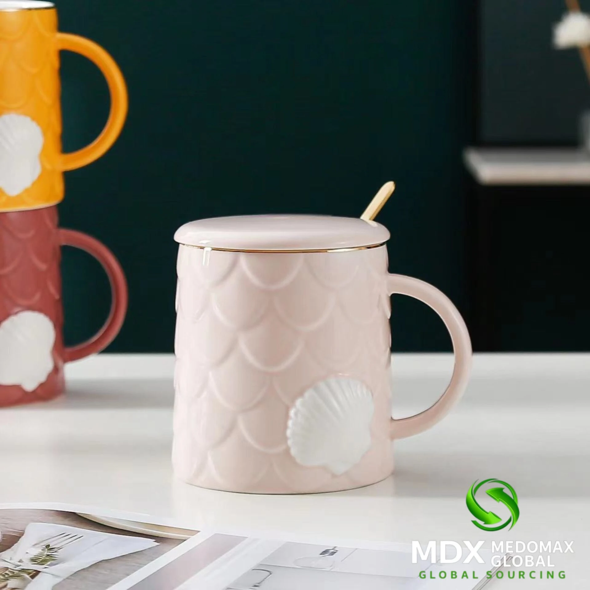 Creative Irregular Ceramic Mug | Handmade Coffee Cup | Modern Drinkware Mug - Image 9