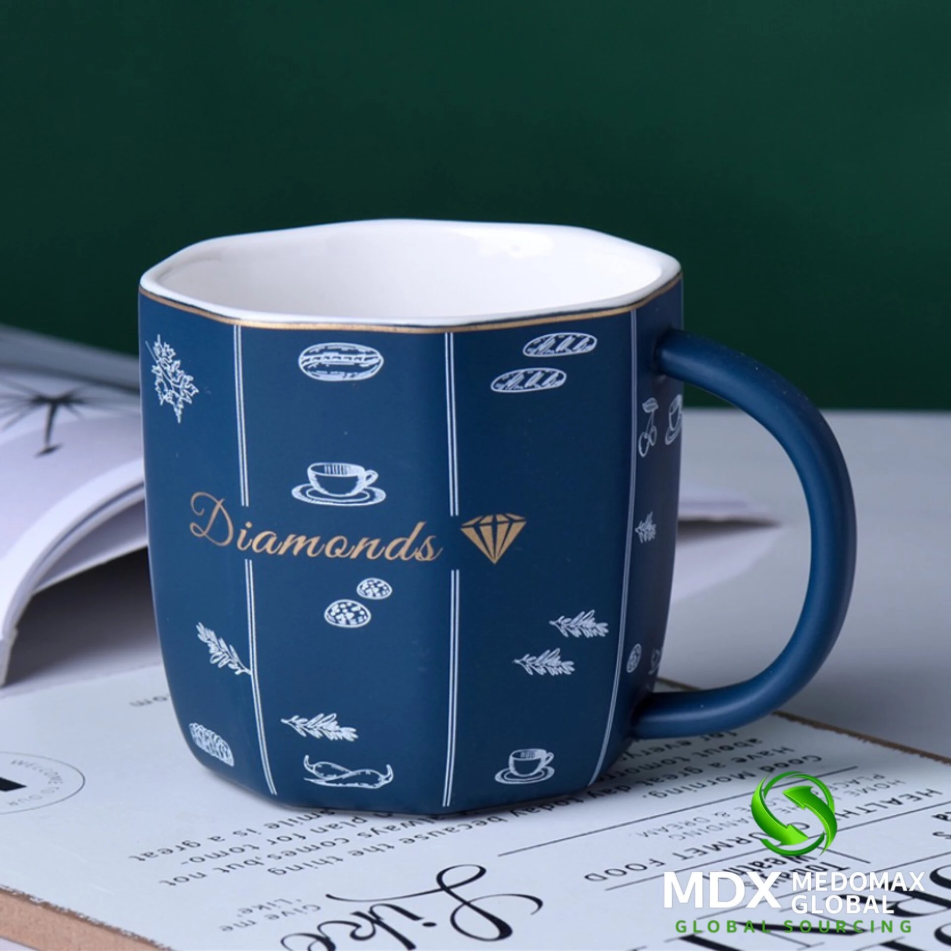 Creative Irregular Ceramic Mug | Handmade Coffee Cup | Modern Drinkware Mug - Image 5