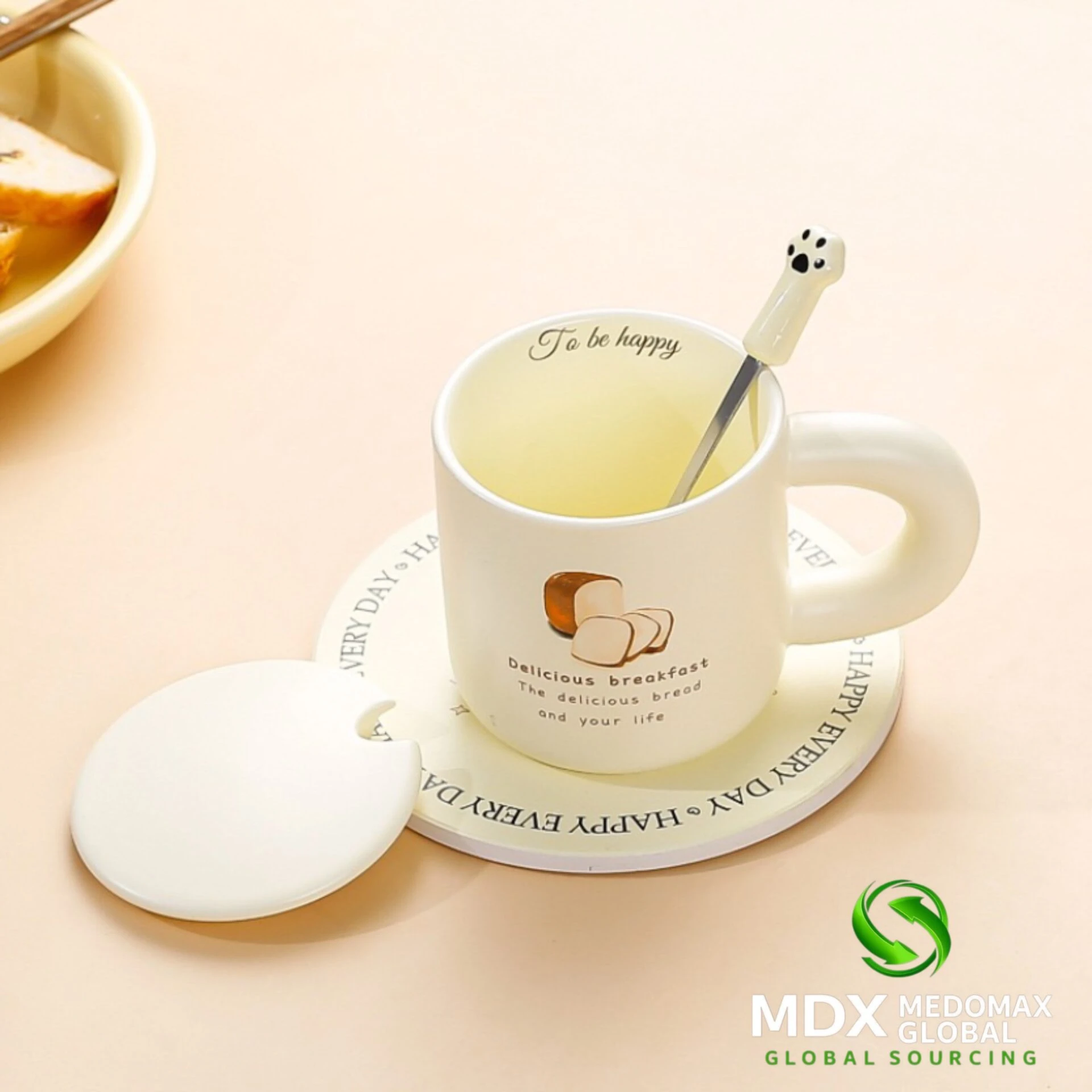 Creative Irregular Ceramic Mug | Handmade Coffee Cup | Modern Drinkware Mug - Image 3