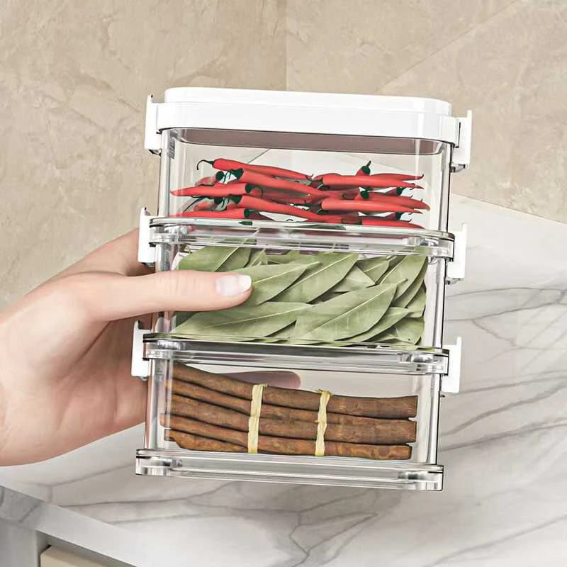 Airtight Plastic Food Storage Container with Draining Basket | Refrigerator Fresh-Keeping Storage Box - Image 5