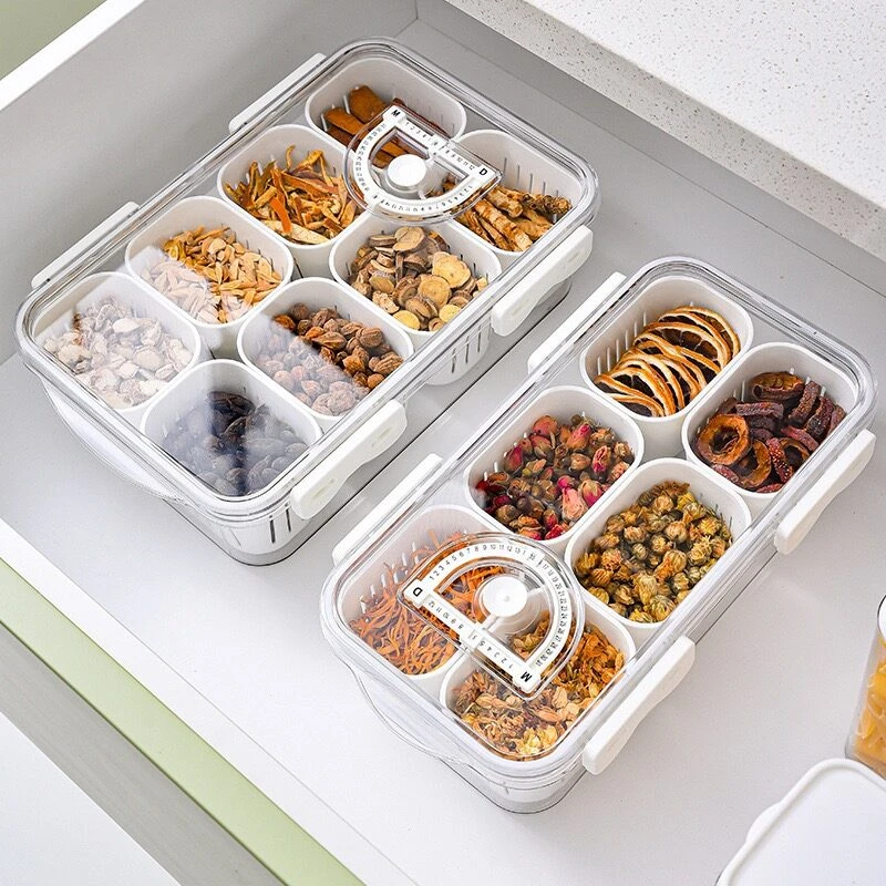 Airtight Plastic Food Storage Container with Draining Basket | Refrigerator Fresh-Keeping Storage Box - Image 2