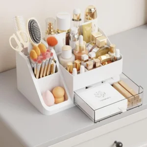 Cosmetics storage box, dormitory desktop, high-end drawer, makeup box, dressing table, skin care product shelf, organize